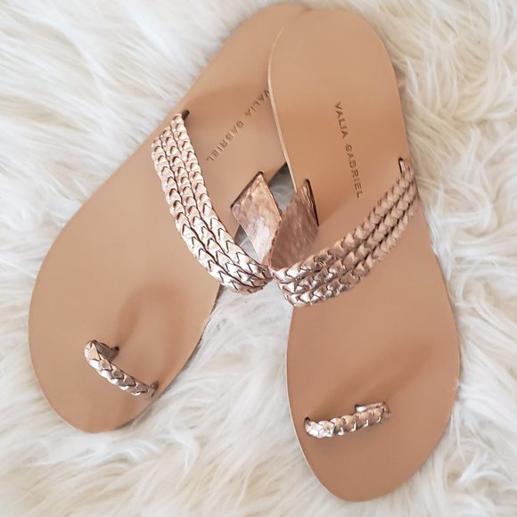 Valia Gabriel Cabaret Gold Metallic Sandal - Picture 2 of 7